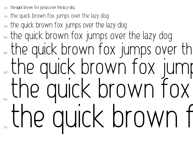 Atype 1 font waterfall